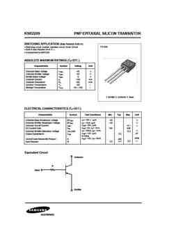 Ksr2209 PDF Datasheet ALL TRANSISTORS DATASHEET POWER MOSFET IGBT