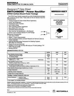 Mbrb Ctrev Pdf Datasheet All Transistors Datasheet Power Mosfet