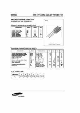 Ss9011 Sam PDF Datasheet ALL TRANSISTORS DATASHEET POWER MOSFET IGBT