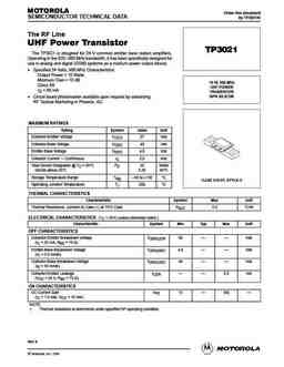 Tp3021re PDF Datasheet ALL TRANSISTORS DATASHEET POWER MOSFET IGBT