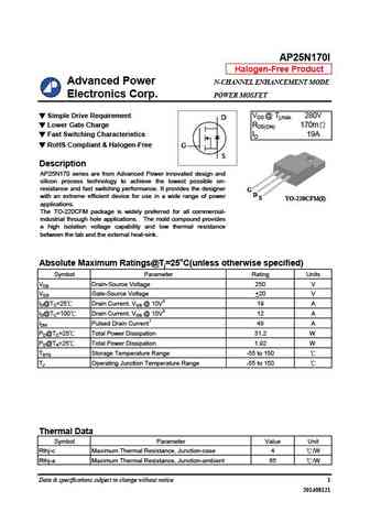 AP25N170I
