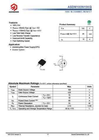 ASDM100N15KQ