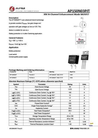 AP150N03P
