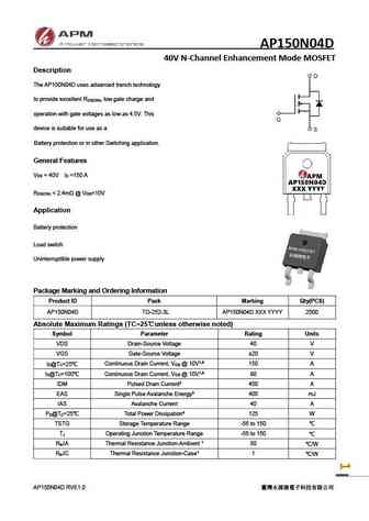 AP150N03P
