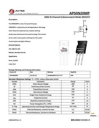 AP50N20MP
