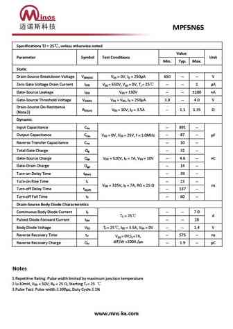 mpf5n65_mp5n65_mdp5n65_mdt5n65