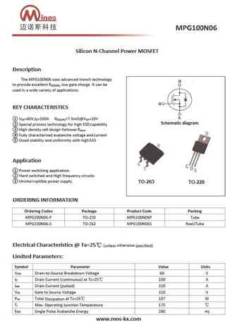 MPG100N06S