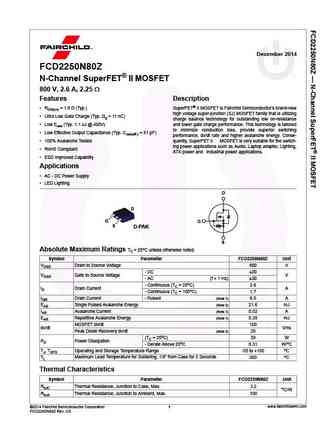 FCD2250N80Z
