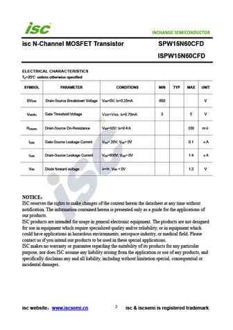 spw15n60cfd