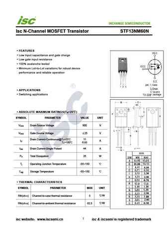 STF13NM60N
