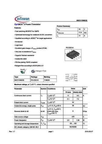 BSO110N03MSG
