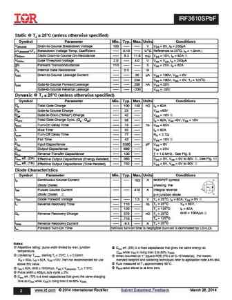 irf3610spbf