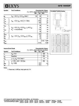 ixfb100n50p