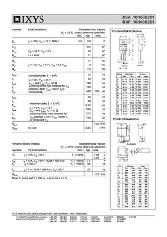 ixsa10n60b2d1