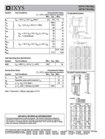 ixtk17n120l_ixtx17n120l