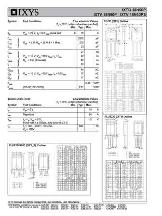 ixtq18n60p_ixtv18n60p
