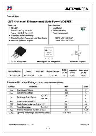 JMTI290N06A
