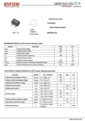 mmbta92-ms