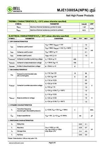 mje13005a