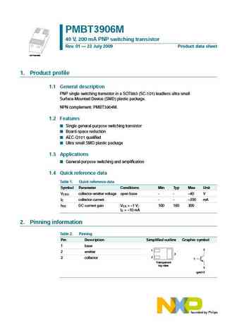 PMBT3906YS
