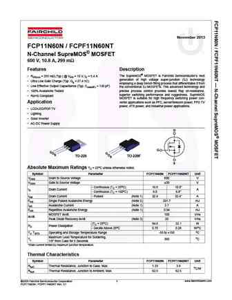 fcp11n60n_fcpf11n60nt