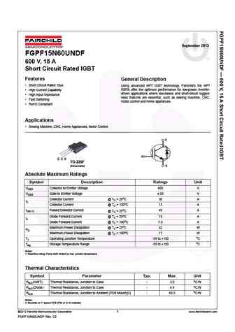 fgpf15n60undf