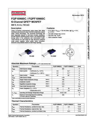 fqp10n60c_fqpf10n60c