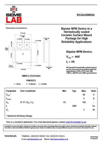 BSX64SMD05
