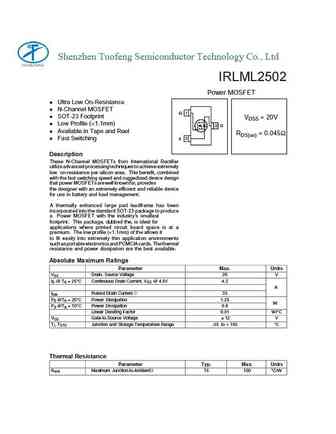 IRLML2502PBF
