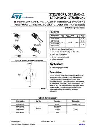 STU2N95K5
