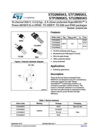 STU2N95K5
