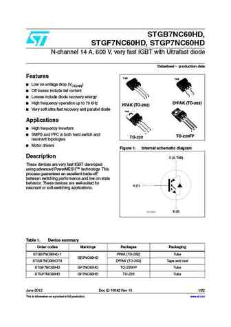 STGP7NC60H
