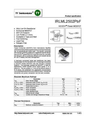 IRLML2502PBF
