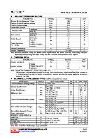 mje13007g
