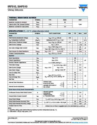 irf510pbf_sihf510