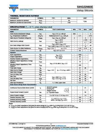 sihg22n60e