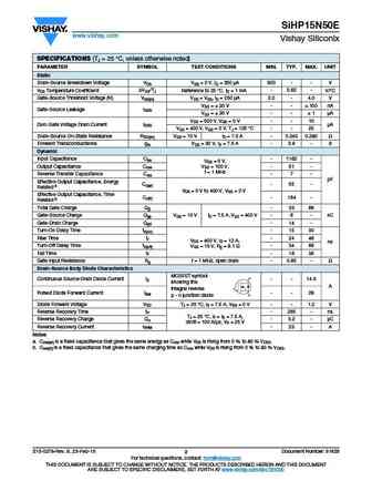 sihp15n50e