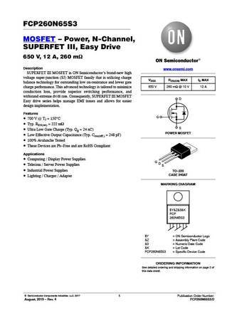 FCP260N60E