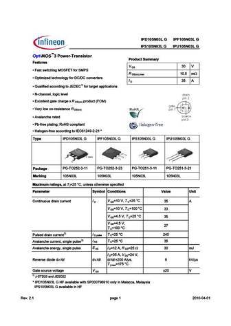 IPS105N03LG
