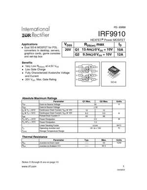 IRF9910PBF