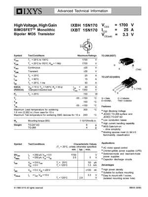 IXBT15N170
