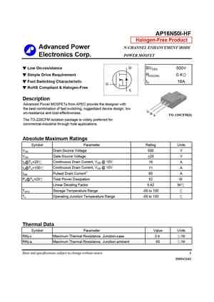 AP16N50W
