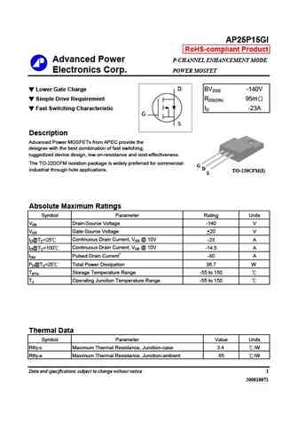 AP25P15GS-HF
