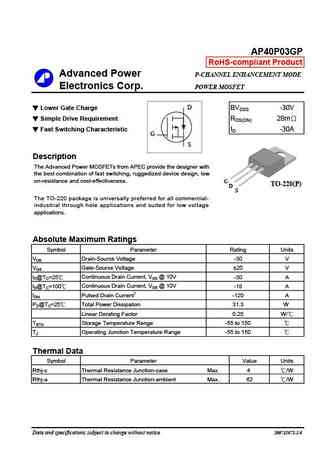 AP40P03GI
