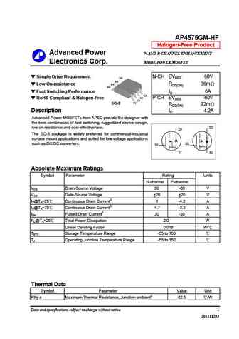 AP4575GM-HF
