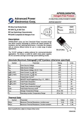 AP65SL045AFWL
