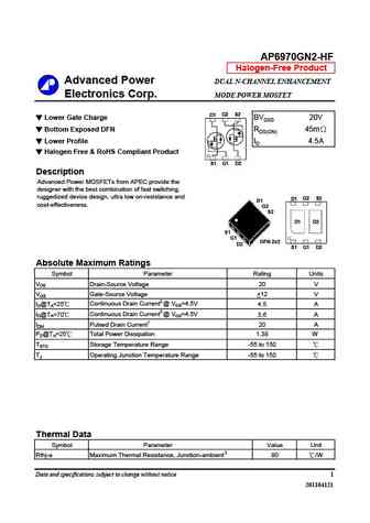 AP6970GN2-HF
