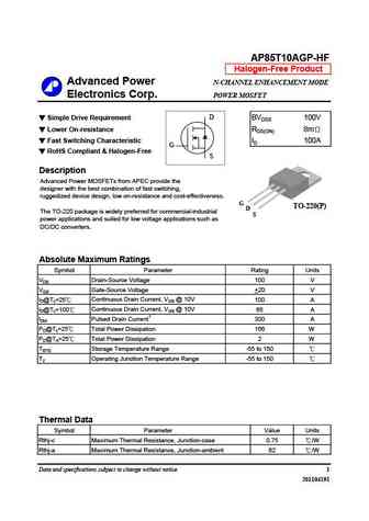 AP85T10AGP-HF
