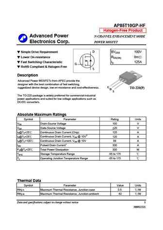 AP85T10AGP-HF
