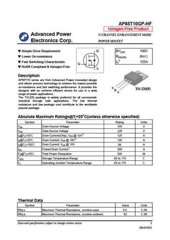 AP85T10AGP-HF
